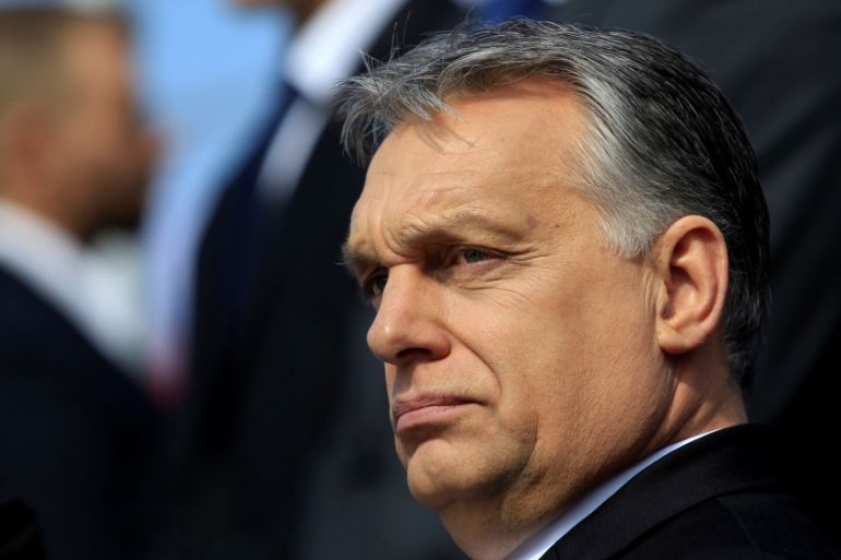 Hungarian Prime Minister Orban attends the consecration of a statue in memory of Smolensk plane crash victims in Budapest