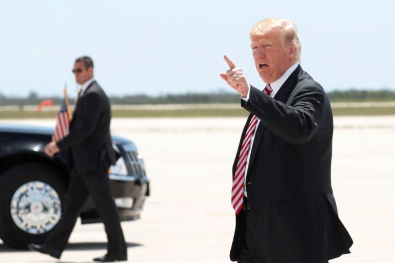 Trump visits Joint Interagency Task Force-South in Key West, Florida