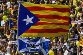Catalan leaders have accused the Spanish government of being behind the illegal operation [File: Lluis Gene/AFP]