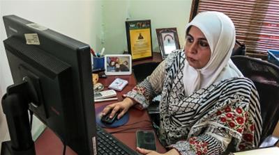 Amna Janjua has been fighting the case of her husband who went missing in 2005 [Asad Hashim/Al Jazeera]