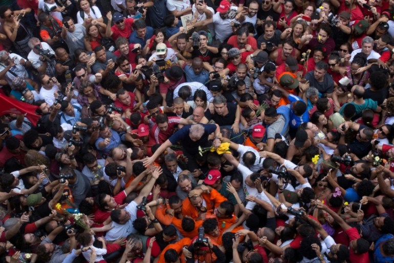 Lula supporters - op-ed photo REUTERS