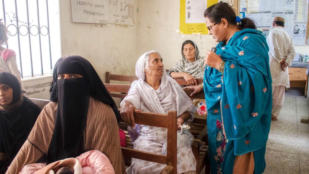 The Lady Health Worker Programme was introduced in Pakistan in 1993 in order to make primary healthcare accessible to women [Shameen Khan/Al Jazeera]