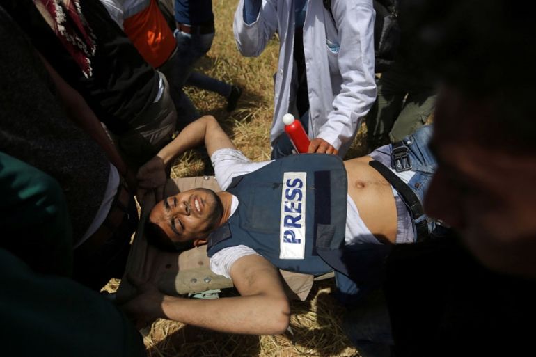 Yaser Murtaja Gaza journalist killed by Israeli forces