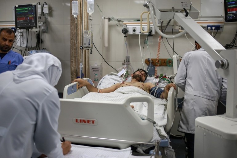 Shifa hospital Gaza Friday protests