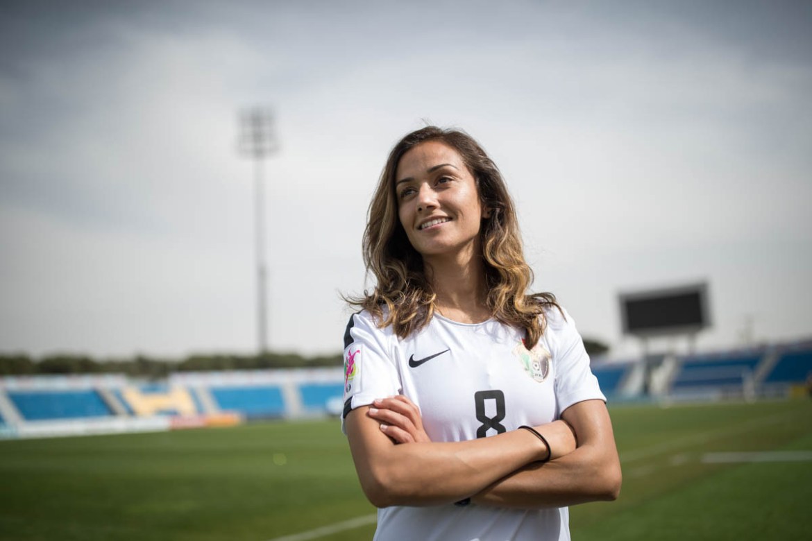 Stephanie Al Naber, 30, the Captain of the team is one of the core players of the team. “No one thought we can do it”, she says about the early days when the society didn’t accept girls playing. Many
