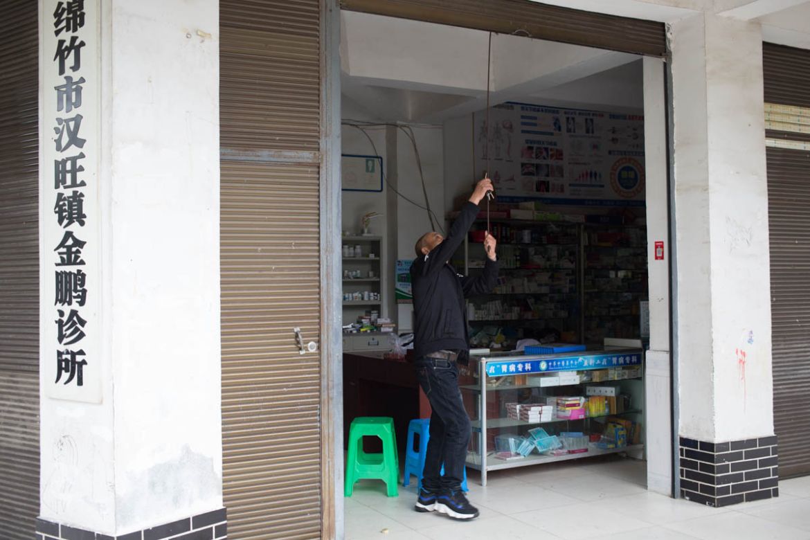 Zhao closes his clinic for business. Zhao and his wife now runs a private clinic in his new house that he rebuilt five years ago. It’s not easy to raise two children, Zhao said he and his wife have to