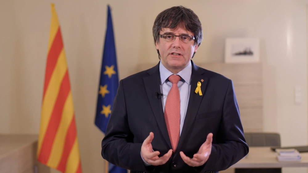 Dismissed Catalan President Carles Puigdemont is now in exile in Brussels [Reuters]