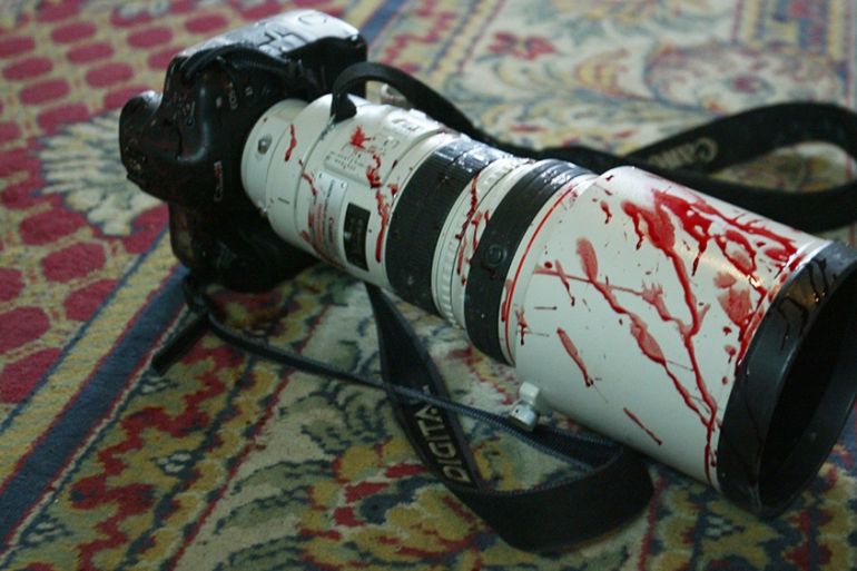 DO NOT USE - Camera covered in blood