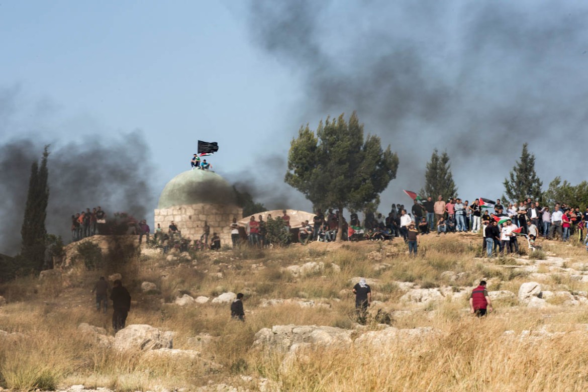 The village of Budrus has been known for its unarmed resistance, and has regularly organised protests against the Israel Wall and occupation since 2003. The villagers succeeded in diverting the separa