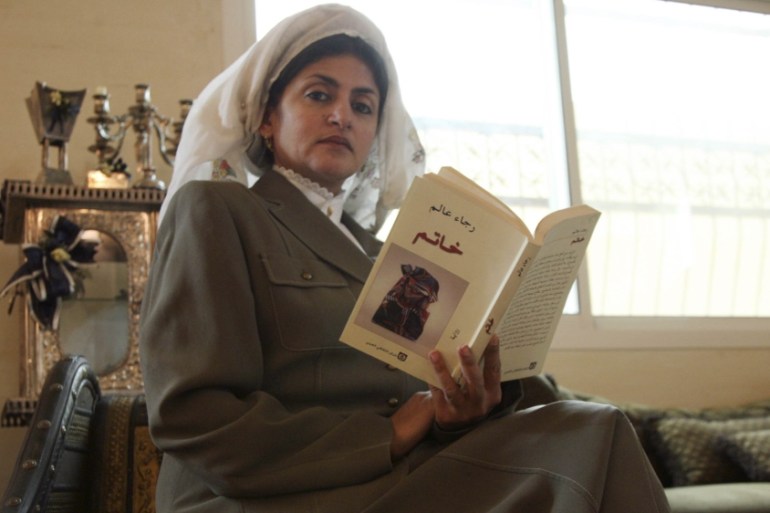 Hatoon Ajwad al-Fassi, author of "Women in Pre-Islamic Arabia: Nabataea" looks at the camera during an interview at her residence in Riyadh April 20, 2008. In her study, "Women In Pre-Islamic Arabia",