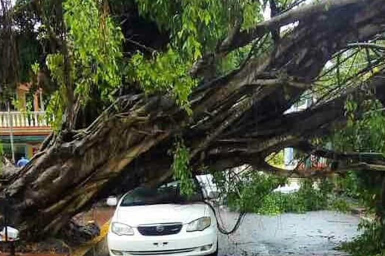 Damage in Dominican Republic from easterly wave
