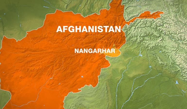 Map showing Nangarhar province in eastern Afghanistan