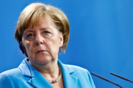 Germany''s Chancellor Merkel meets Belgium''s Premier Charles Michel