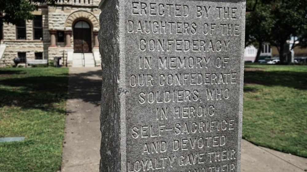 In Denton, Texas, a Confederate monument has survived decades of protests [File: Patrick Strickland/Al Jazeera] 