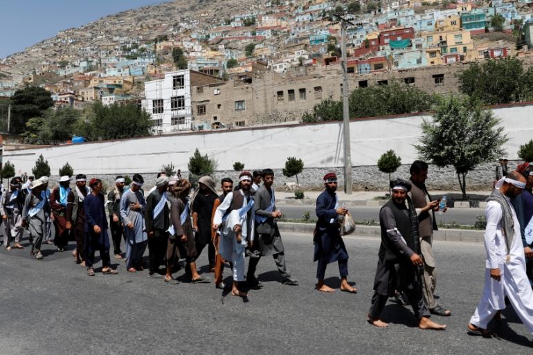 Afghan peace marchers arrive in Kabul