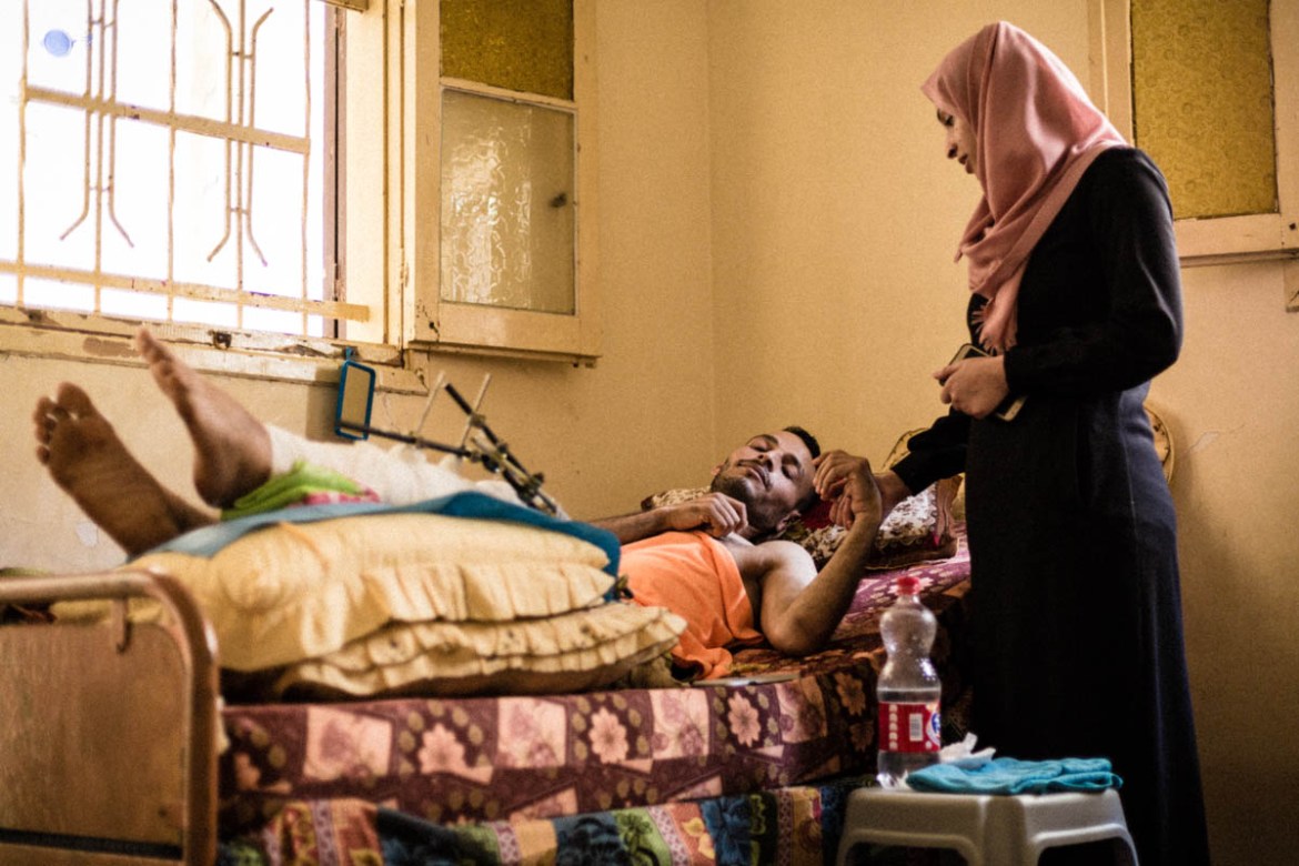 Gaza families struggle to care for the wounded