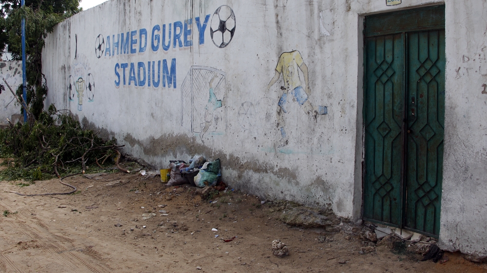 Ahmed Gurey Stadium is another football grounds that was closed [Nuur Mohamed/Al Jazeera]