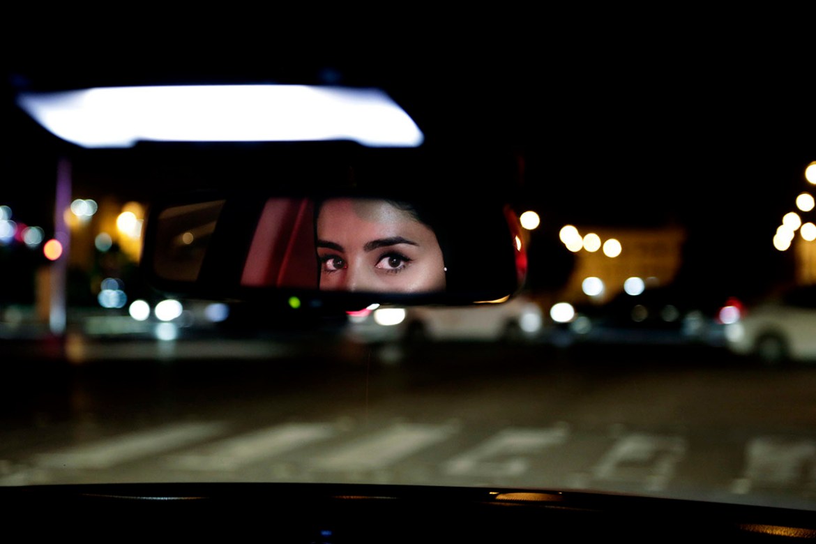Hessah al-Ajaji drivers her car down the capital''s busy Tahlia Street after midnight for the first time in Riyadh, Saudi Arabia, Sunday, June 24, 2018. Saudi women are in the driver''s seat for the fir