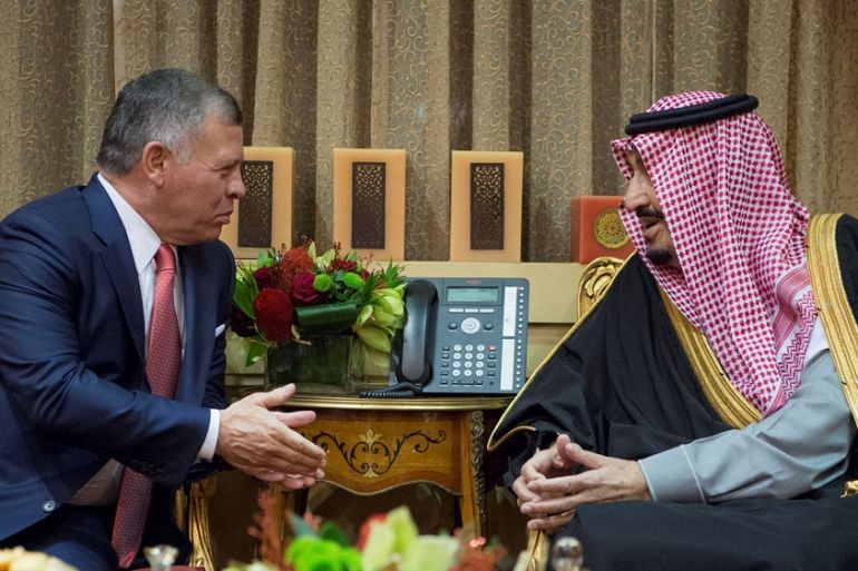 King Abdullah and Saudi King Salman