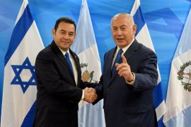 Guatemala - Israel embassy ceremony Reuters