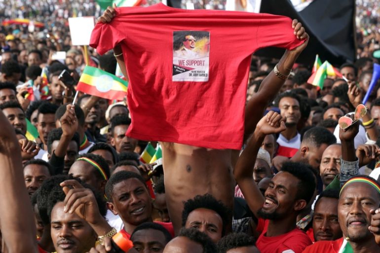 Abiy Ahmed rally Ethiopia Reuters
