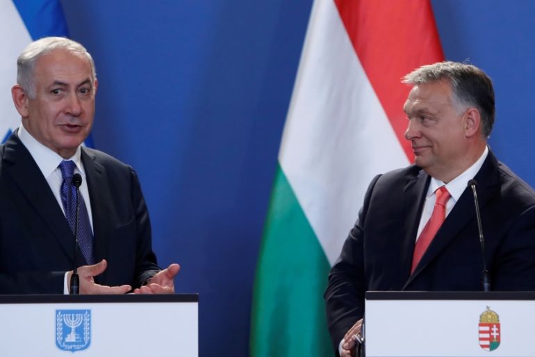 Orban netanyahu - Reuters
