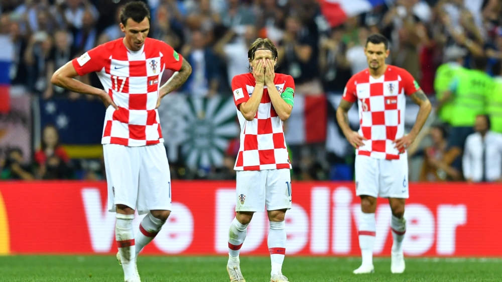 The loss in the final was Croatia's first defeat of World Cup 2018 [Dylan Martinez/Reuters]