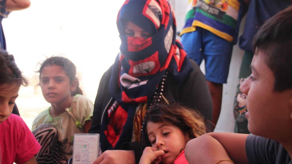 Dalya Ali is one of more than two million IDPs spread throughout Iraq [Arwa Ibrahim/Al Jazeera]