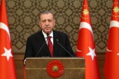 Turkish President Recep Tayyip Erdogan was sworn in on July 9 after winning the June 24 elections [Anadolu/Rasit Aydogan]