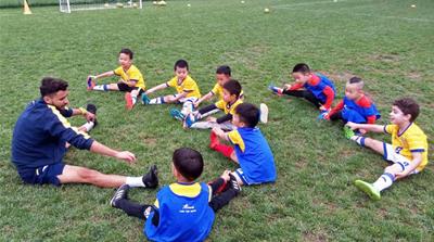 Training at the Ronaldo Football Academy in Beijing [Katrina Yu/Al Jazeera]