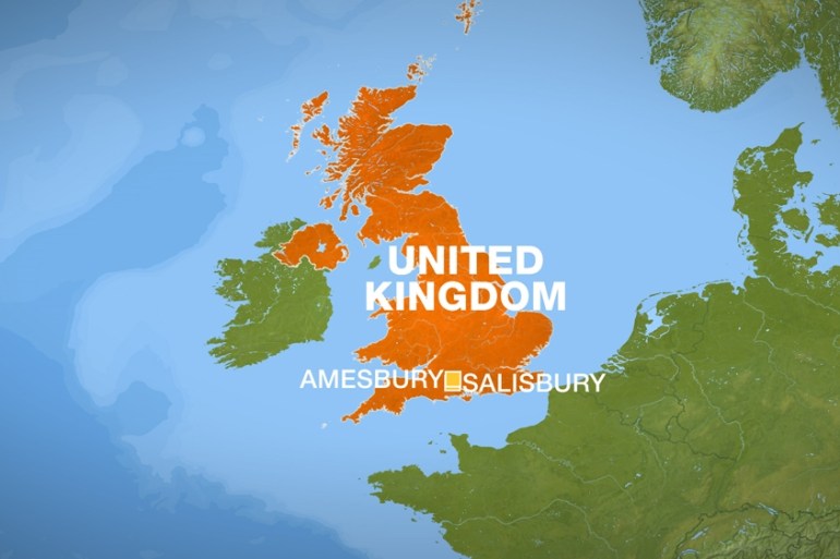 Map of Amesbury and Salisbury [Al Jazeera]