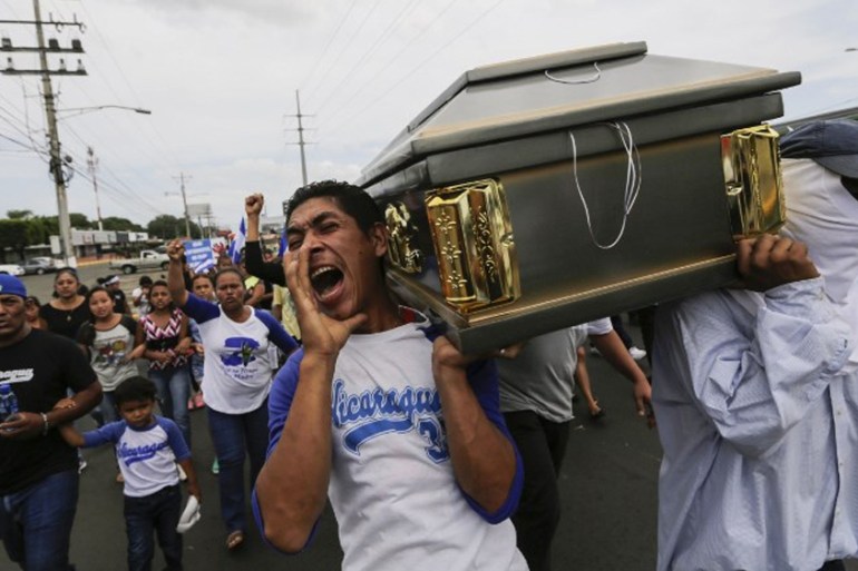 Nicaragua managua funeral