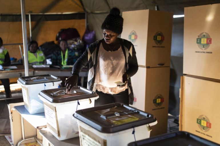 Zimbabweans Go To The Polls To Vote In The General Elections
