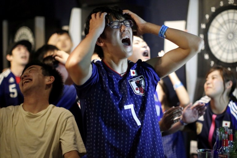 japan football fan reaction