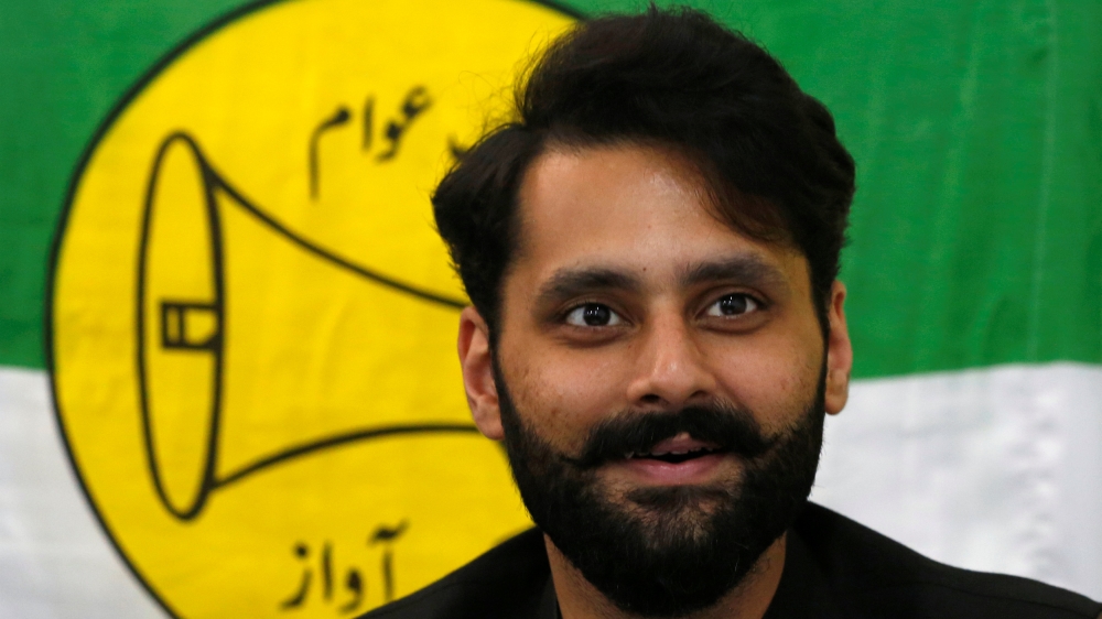 Jibran Nasir is a human rights lawyer and independent candidate [Akhtar Soomro/Reuters]