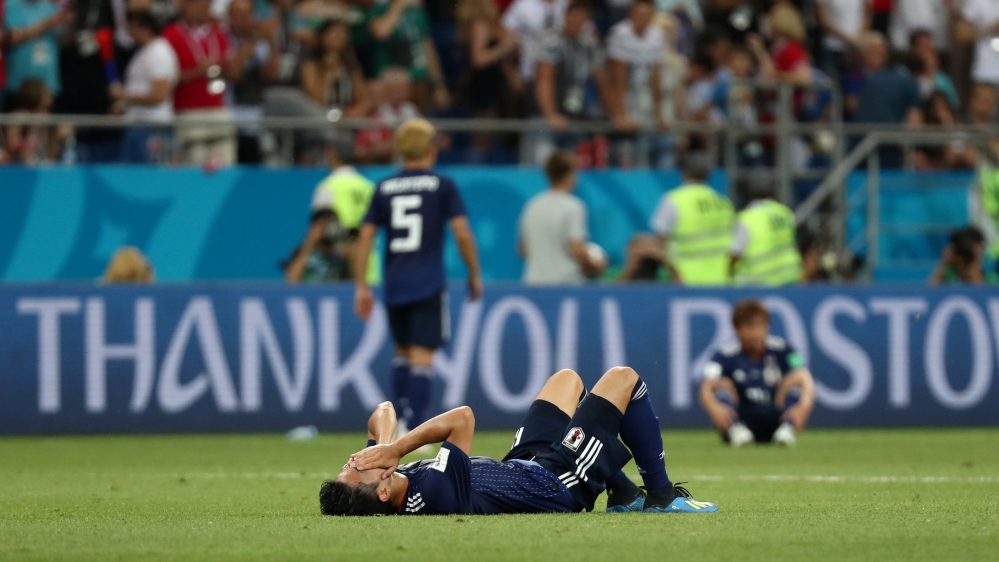 Belgium's winner was the ninth stoppage time goal of World Cup 2018 and one that proved fatal for Japan's hopes of progressing [Sergio Perez/Reuters]
