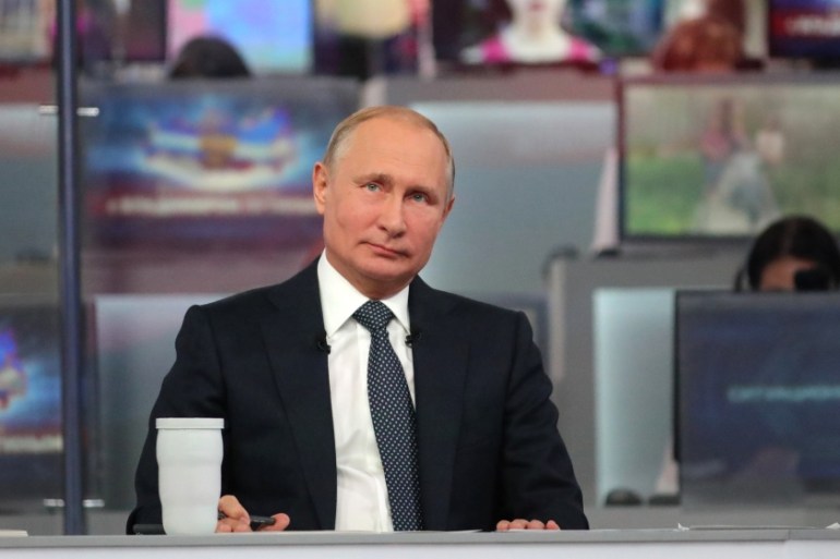 Russian President Putin holds annual question and answer session
