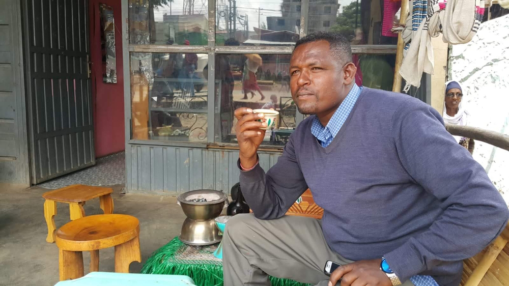 Solomon Workneh lost his job at the height of the street protests [Hamza Mohamed/Al Jazeera]