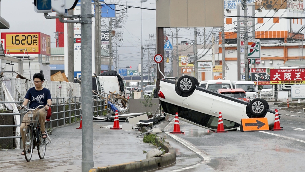 Landslide warnings were issued in more than a quarter of the nation's prefectures [Kyodo via Reuters]