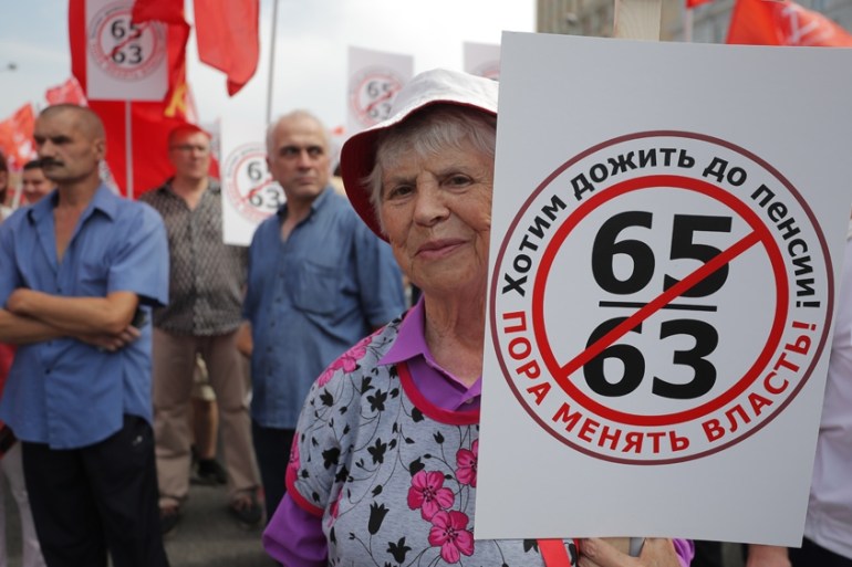 RUSSIA PENSION PROTESTS