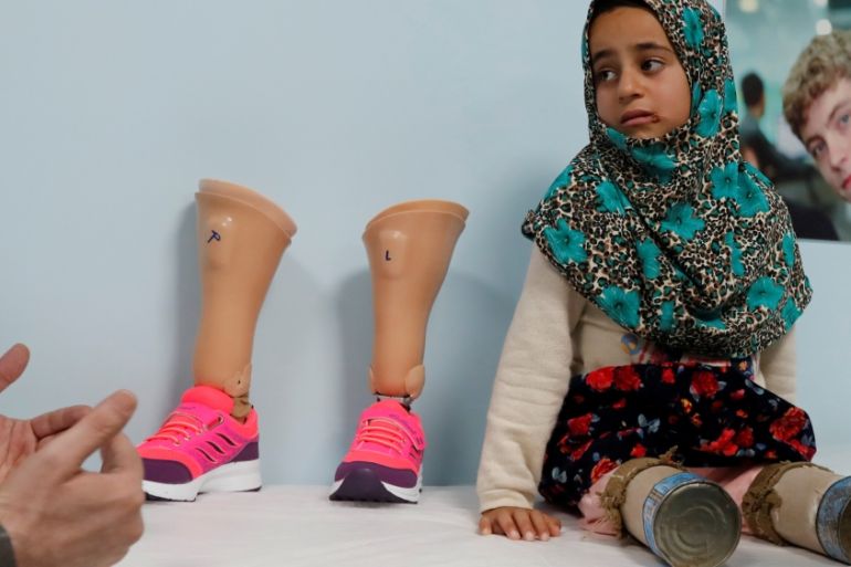 Maya Merhi, a Syrian girl who used tin cans as prosthetic legs finds hope in Turkey