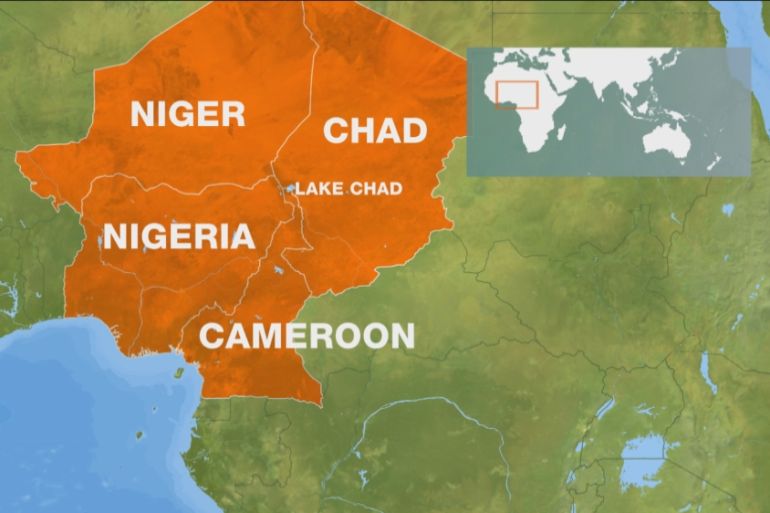 Lake Chad map