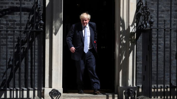 Britain''s Foreign Secretary Boris Johnson leaves 10 Downing Street, in London