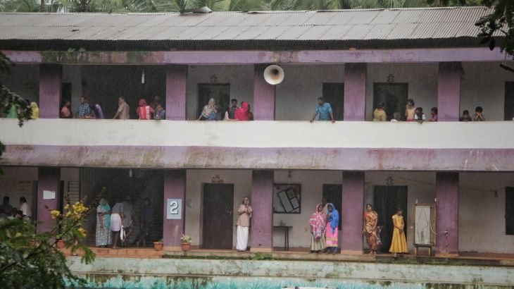 Vocational Higher Secondary School - Cheruvannur in Kozhikode, Kerala , a state run relief camp.