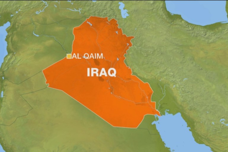 Map of al-Qaim in Iraq