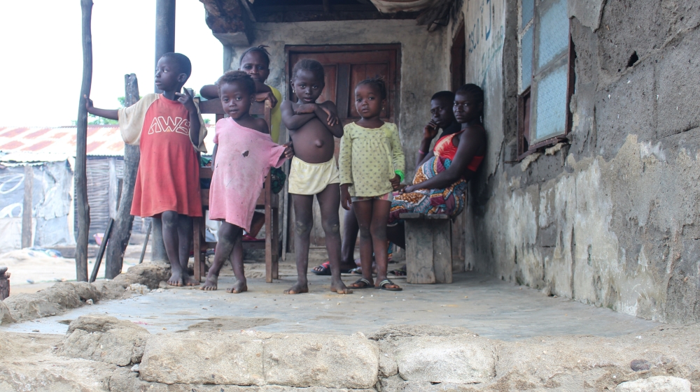 This Yelibuya family built their house on elevated bricks to keep the water from entering [Mara Kardas-Nelson/Al Jazeera]