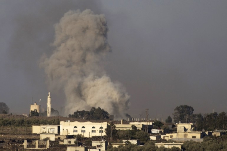 Russian Air Strike Near The Israeli-Syrian Border