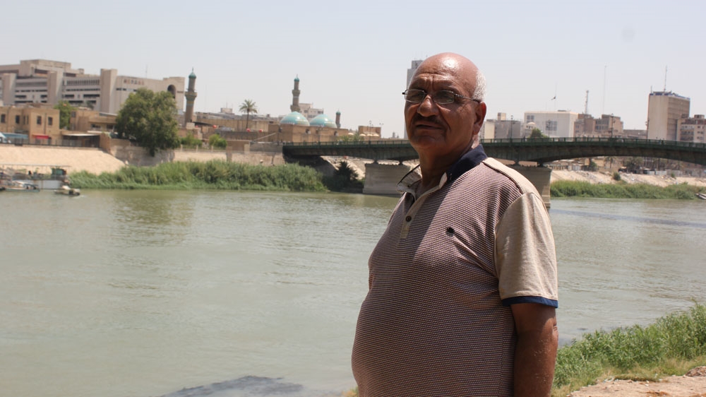 Abu Hussein, 70, says visiting al-Qishla brings him hope for the future of Iraq [Arwa Ibrahim/Al Jazeera]