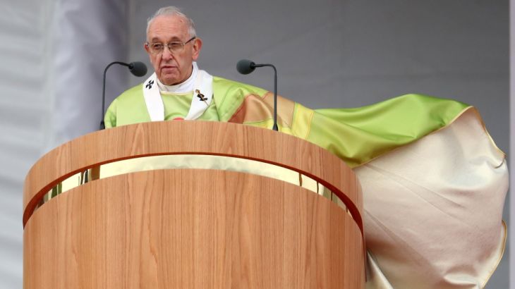 Pope Francis leads the World Meeting of Families closing mass in Phoenix Park