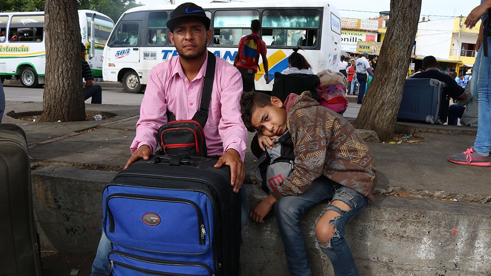 Mantilla saved for six months in order to prepare for his and his son's migration to Ecuador[Dylan Baddour/Al Jazeera] 